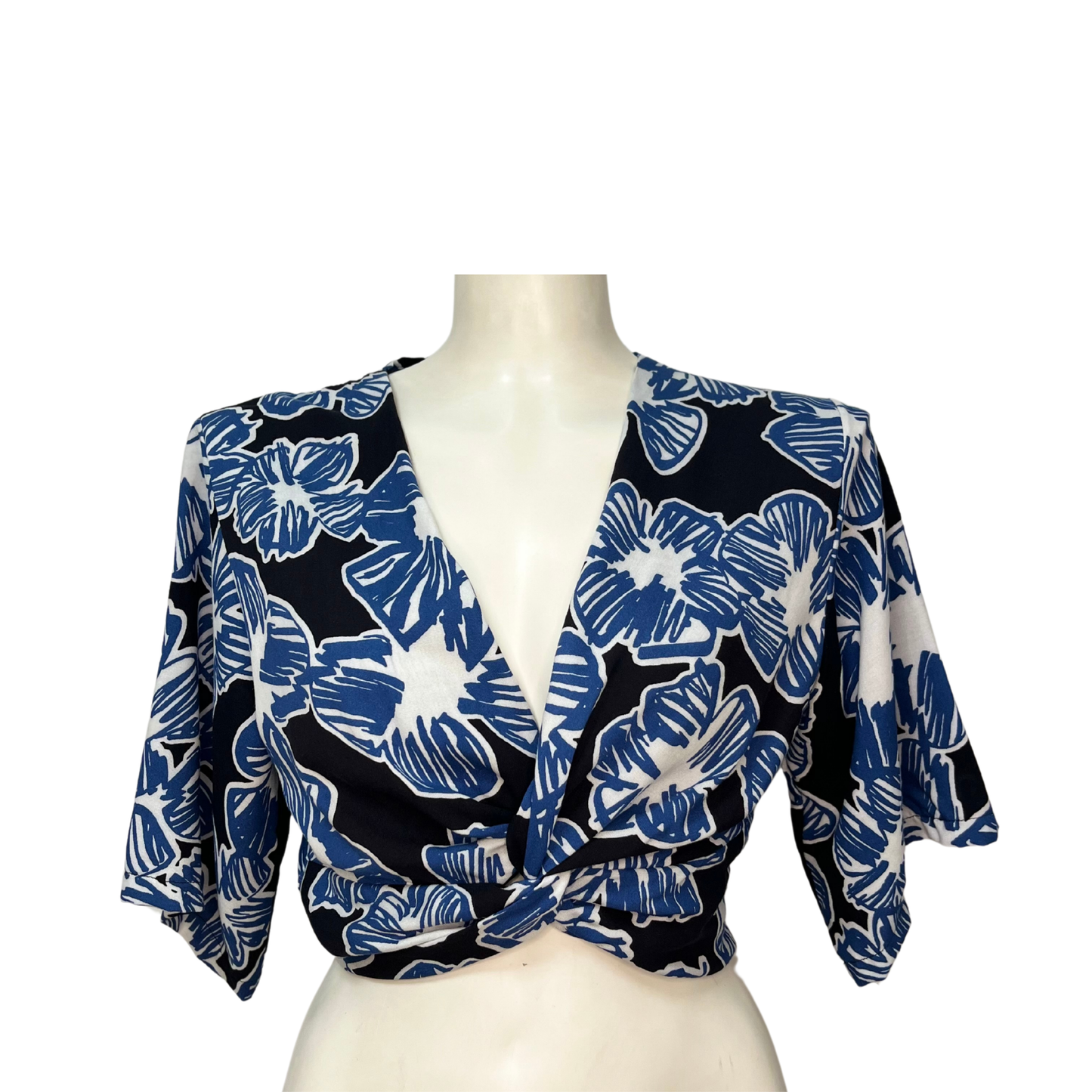 Blue flower top