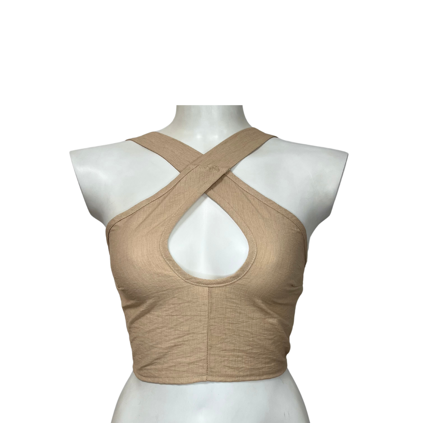 Beige linen top