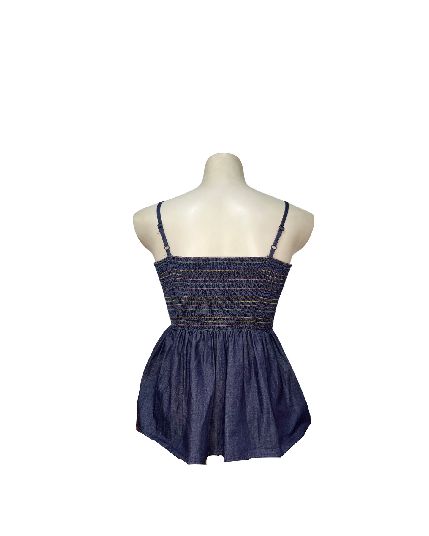 Blue black top