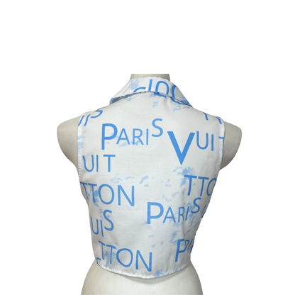Blue Paris top