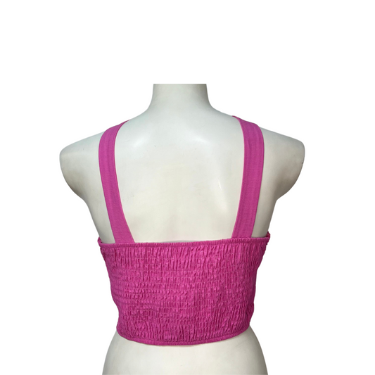 Pink linen top
